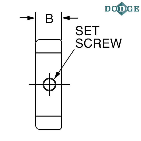 040002 DODGE - 1/4 SOLID STEEL COLLAR