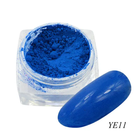 1 Box Neon Pigment Powder Nail Fluorescence Gradient Glitter Summer Shinny Dust Ombre DIY Nail Art Decor Manicure CHYE01-13-1