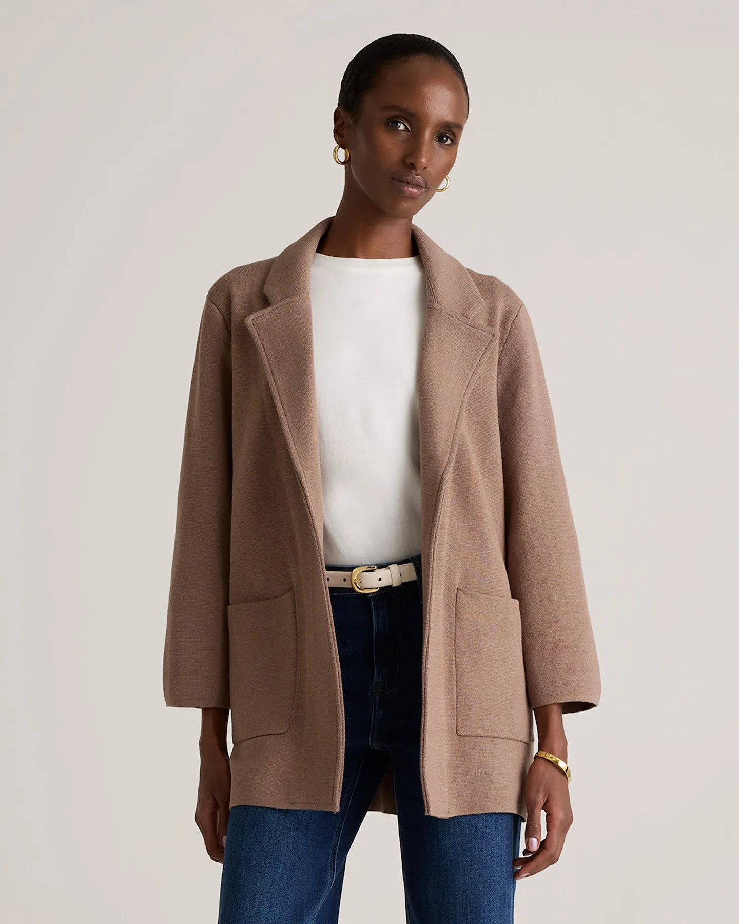 100% Organic Cotton Knit Blazer