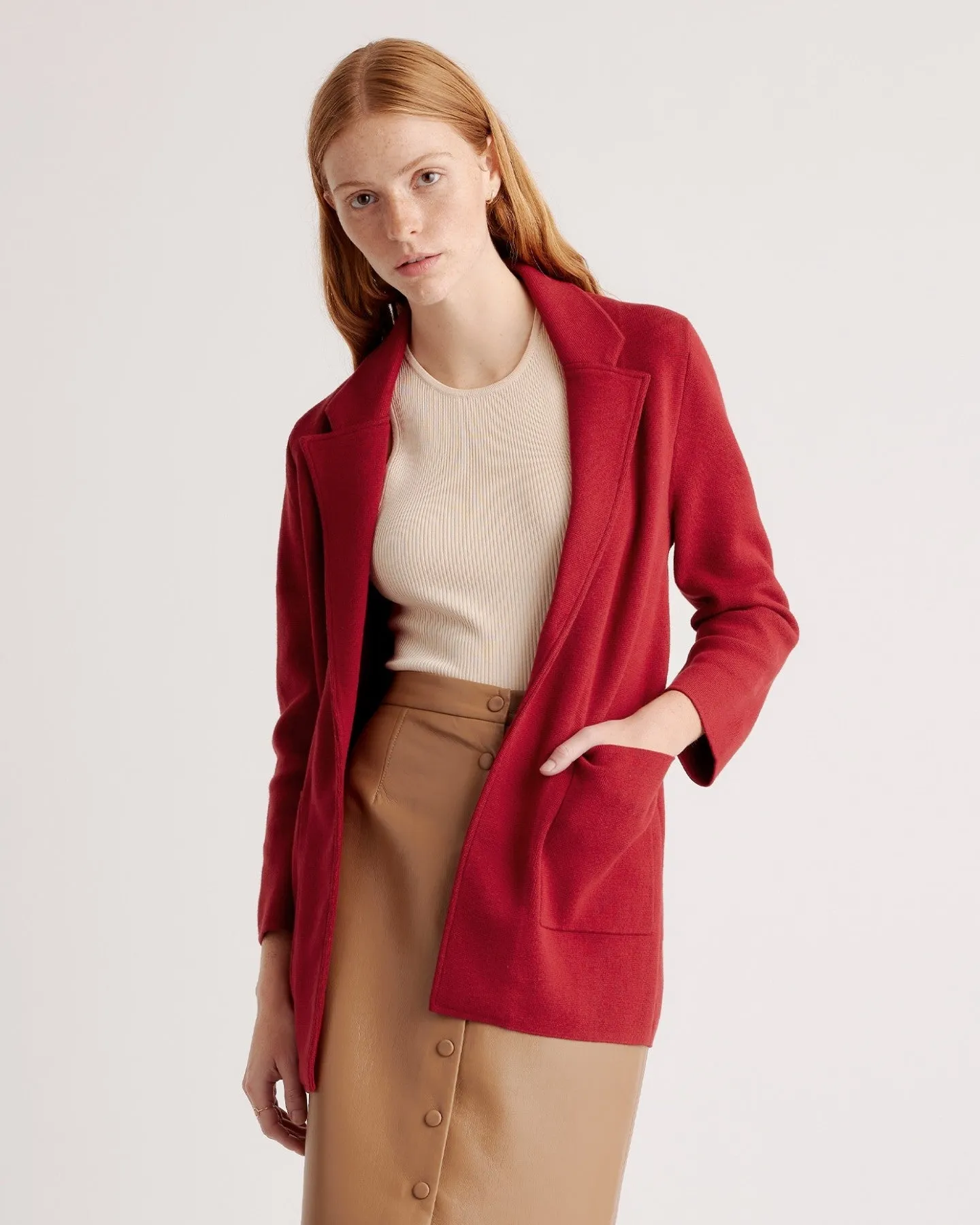 100% Organic Cotton Knit Blazer