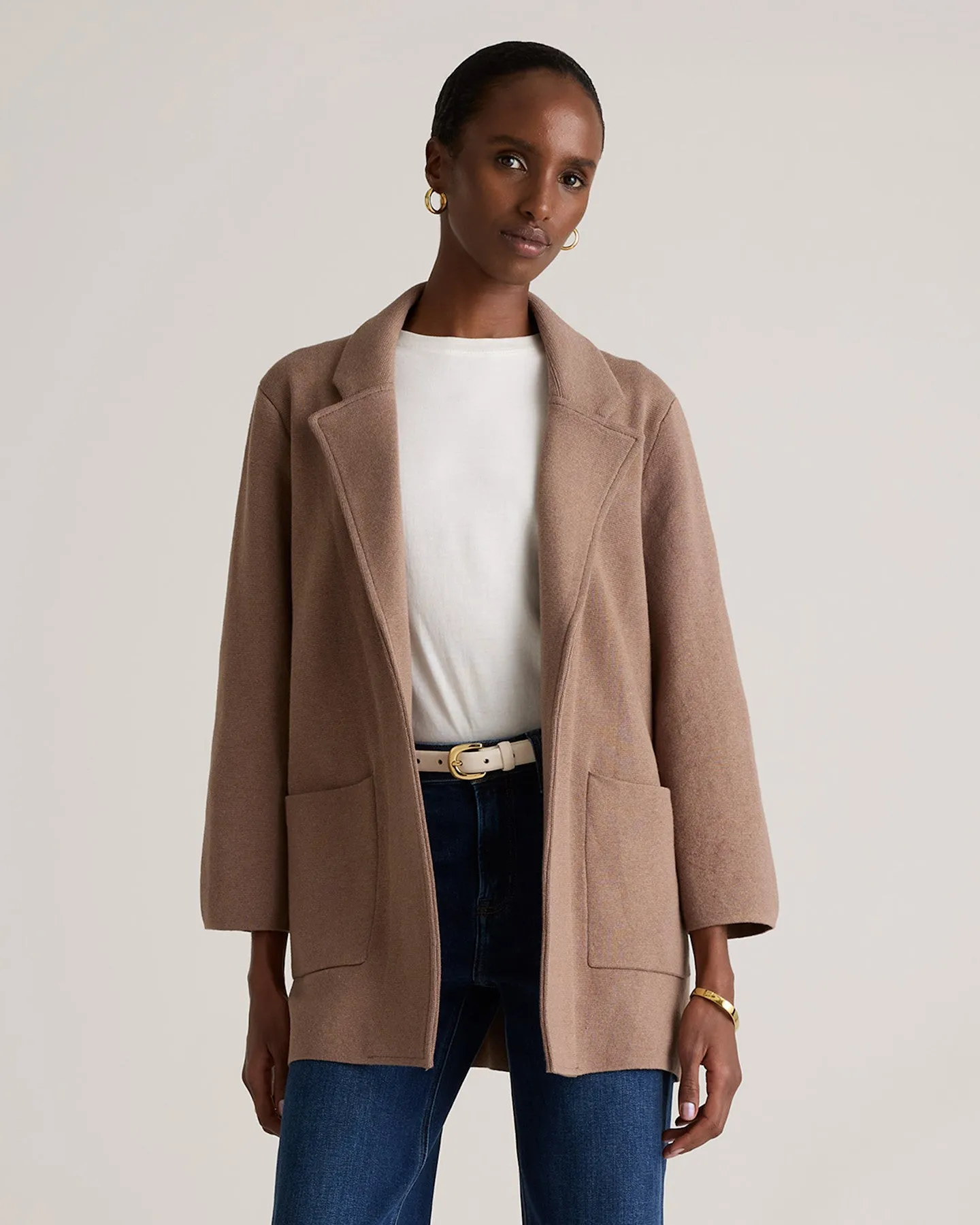 100% Organic Cotton Knit Blazer