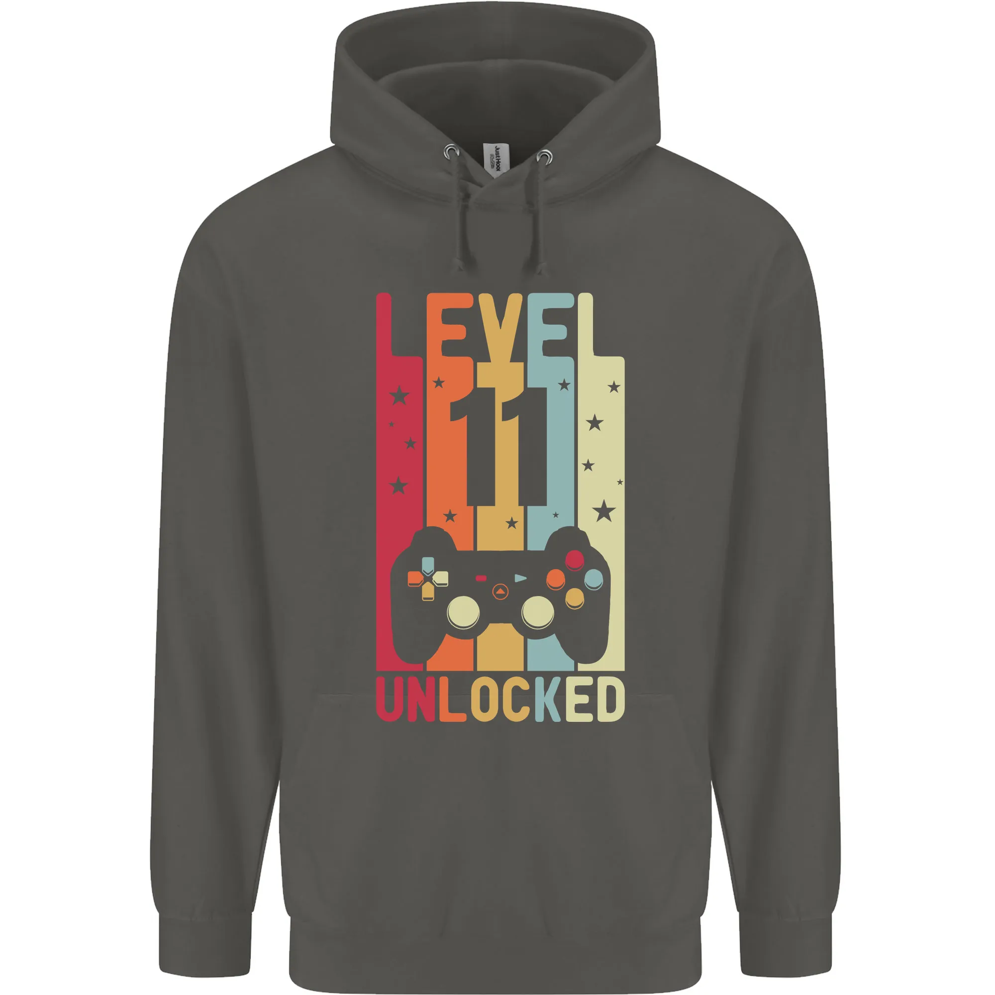 11th Birthday 11 Year Old Level Up Gaming Childrens Kids Hoodie