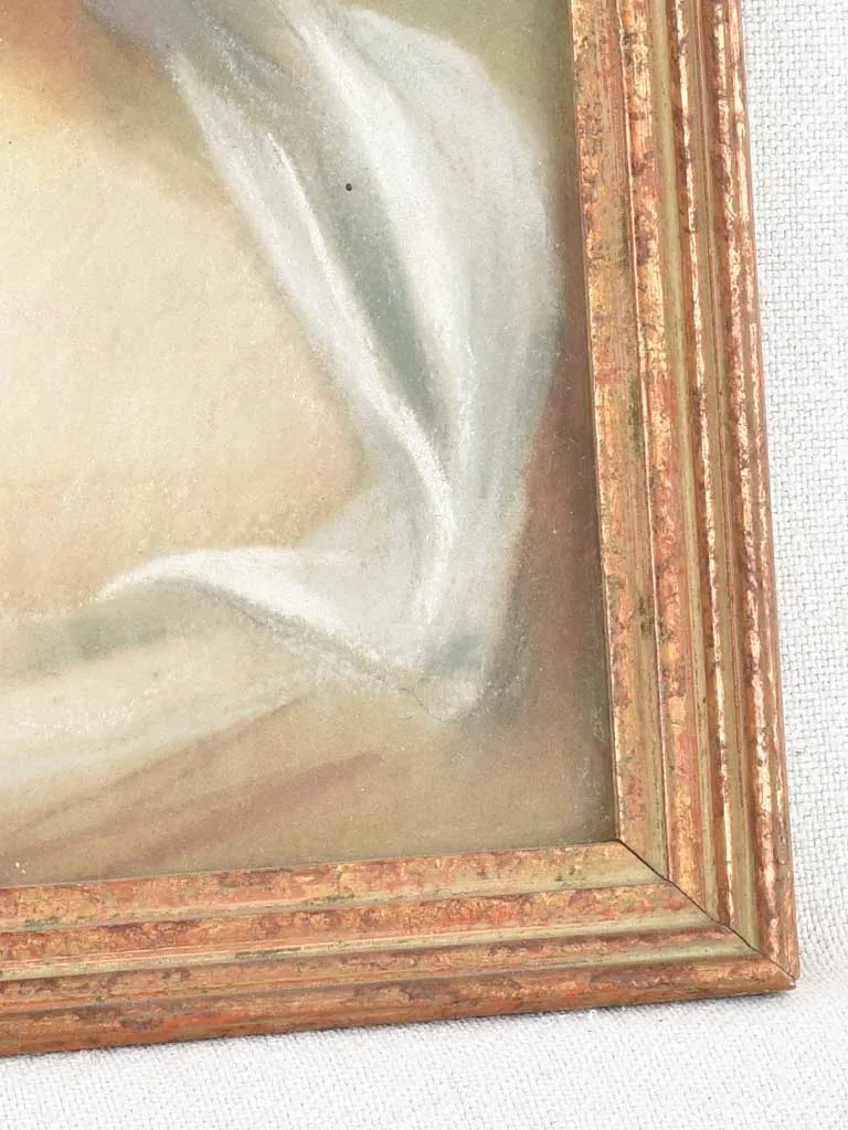 18th century portrait of a lady - pastel 11½" x 8¾"