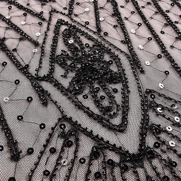 1920s Vintage sequins lace patchwork premium evening gowns bridesmaid party prom maxi dress evening gown