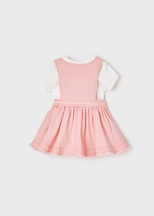 2pc Overall Dress with Tee