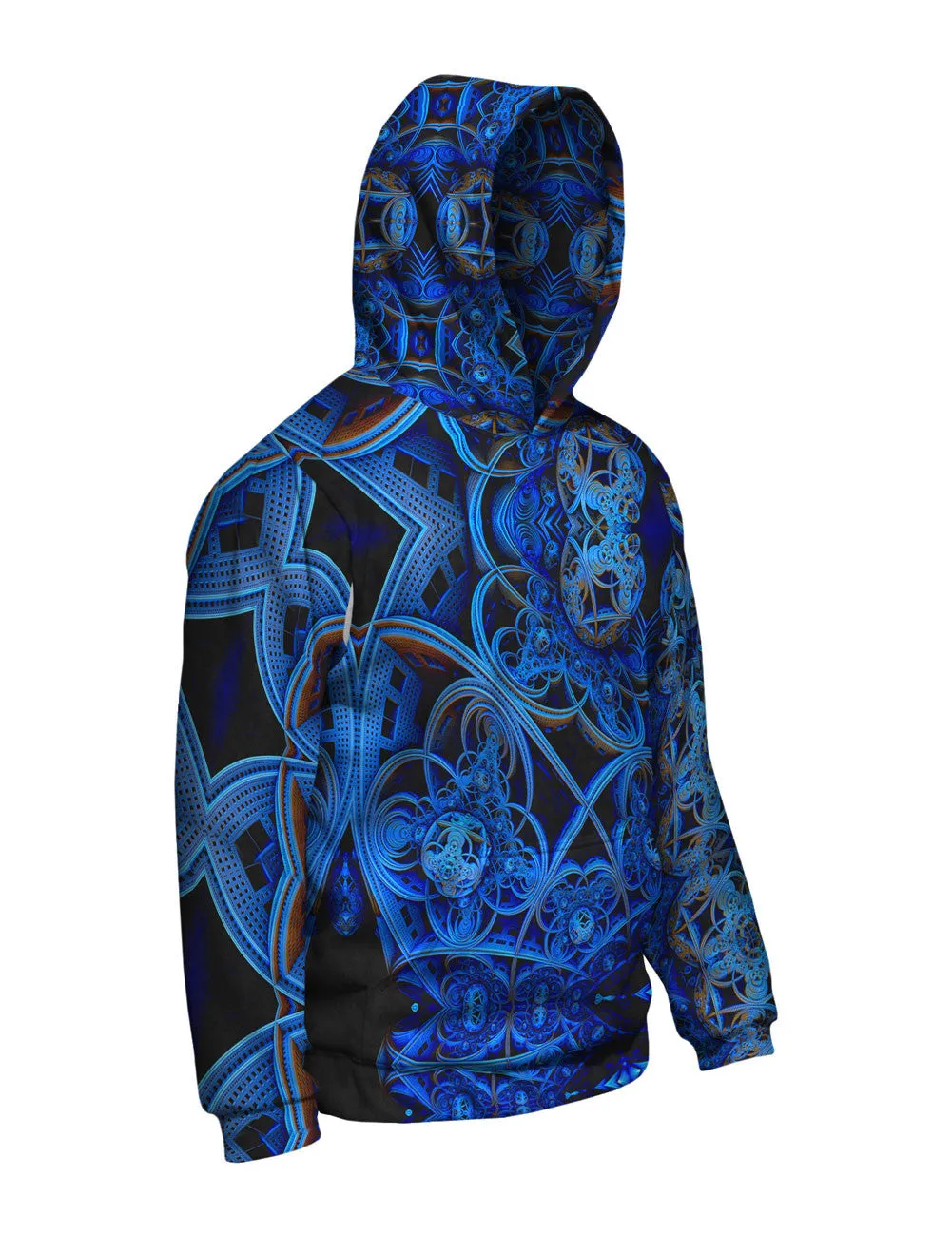 3D Blue Fractal City