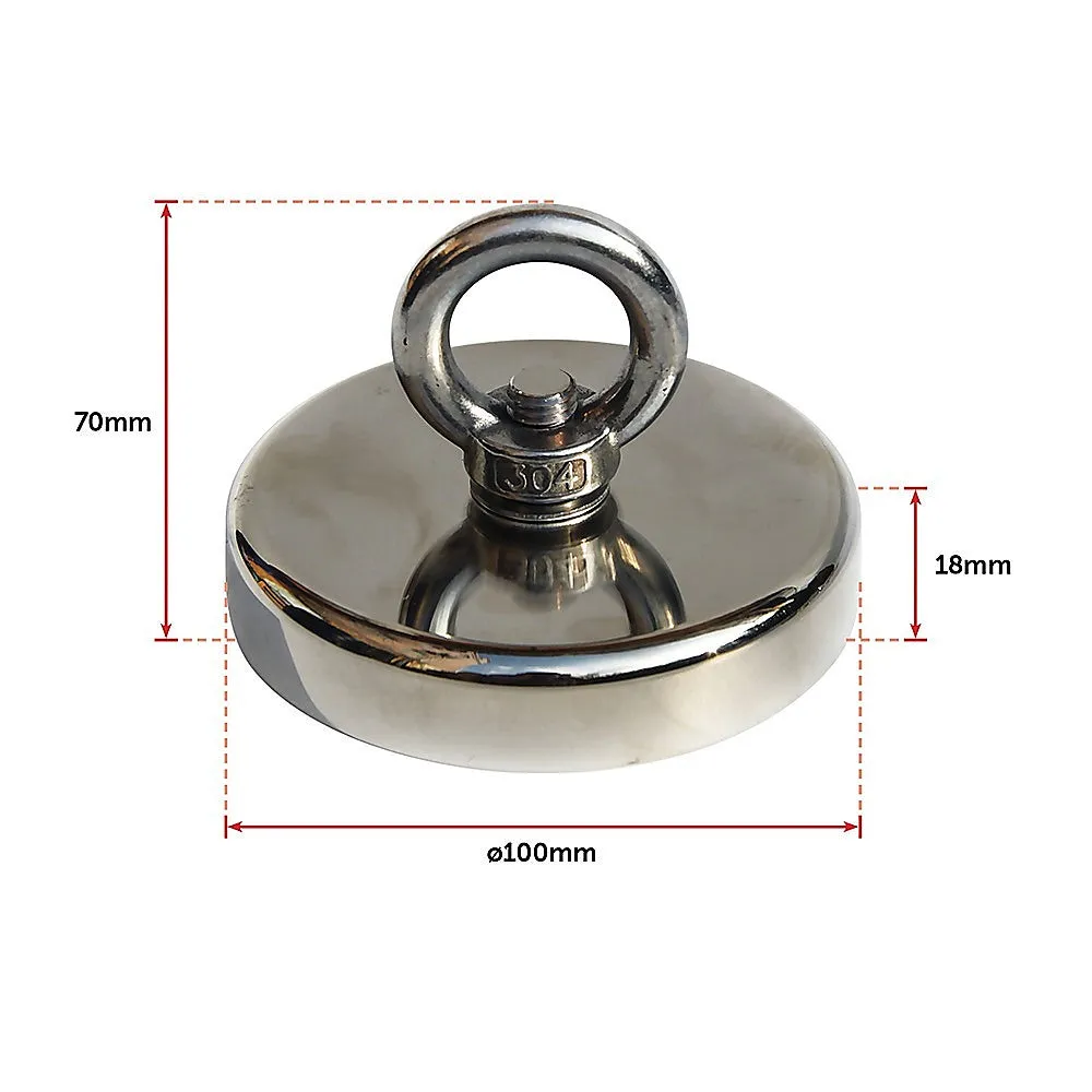 400Kg Powerful Neodymium Recovery Magnet, 100mm Diameter