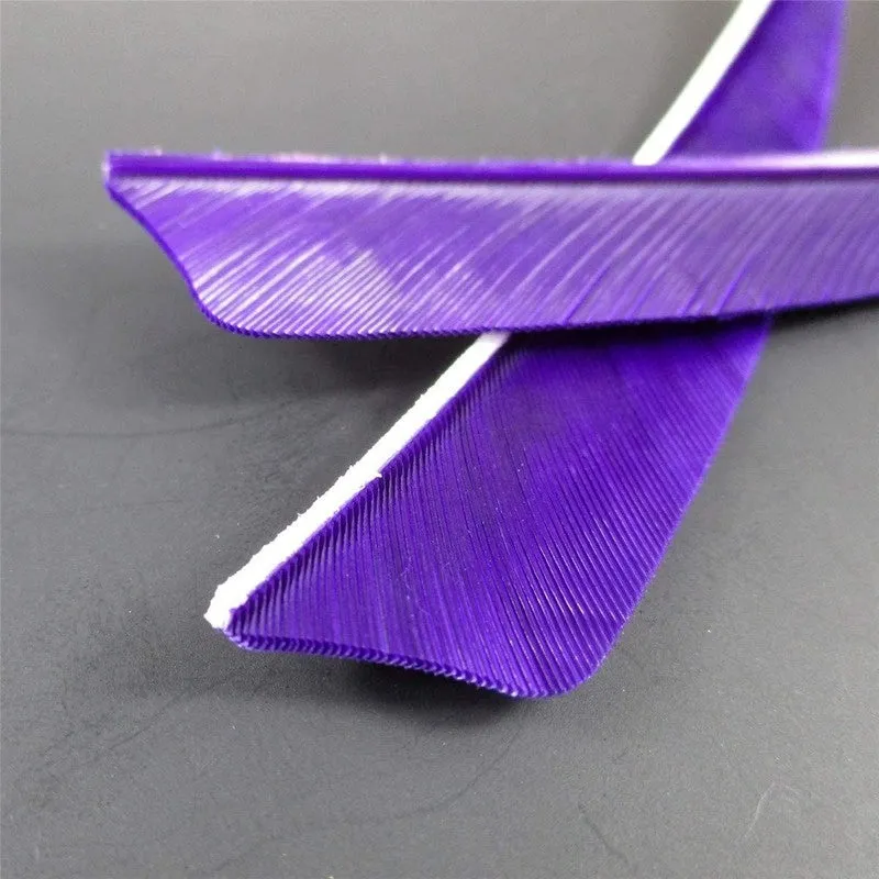 🎯4inch Turkey Arrows Feather Fletching for Traditional Archery Bow