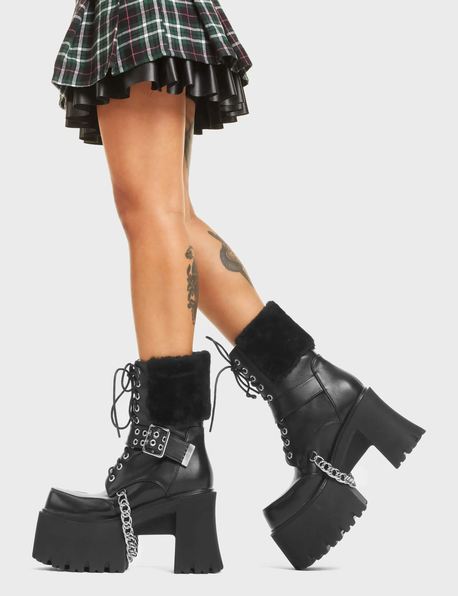 Accelerate Chunky Platform Ankle Boots
