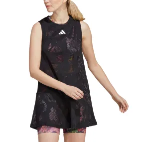 adidas Melbourne Tennis Dress (Ladies) - Black/Multicolor