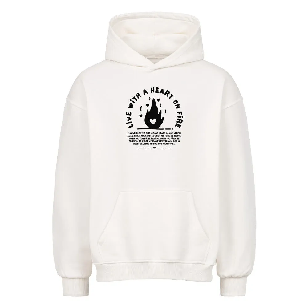 Aktion: Heart on Fire Oversized Hoodie