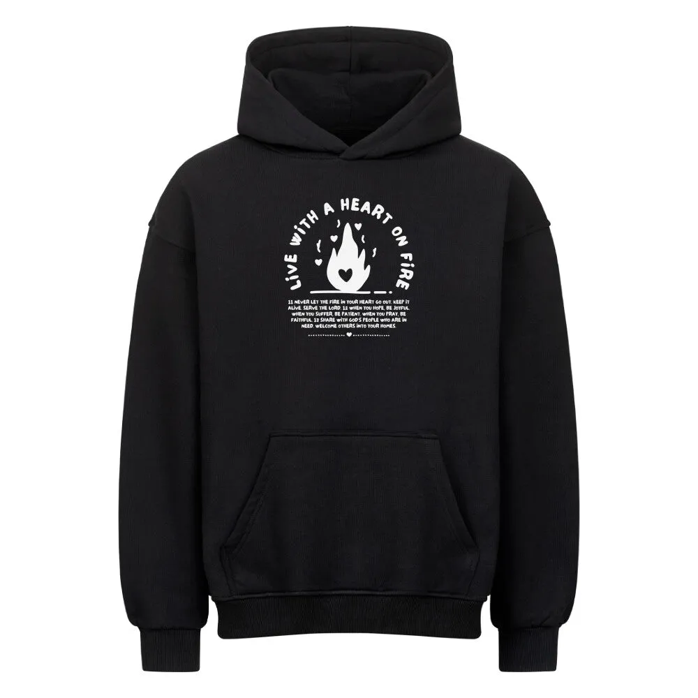 Aktion: Heart on Fire Oversized Hoodie
