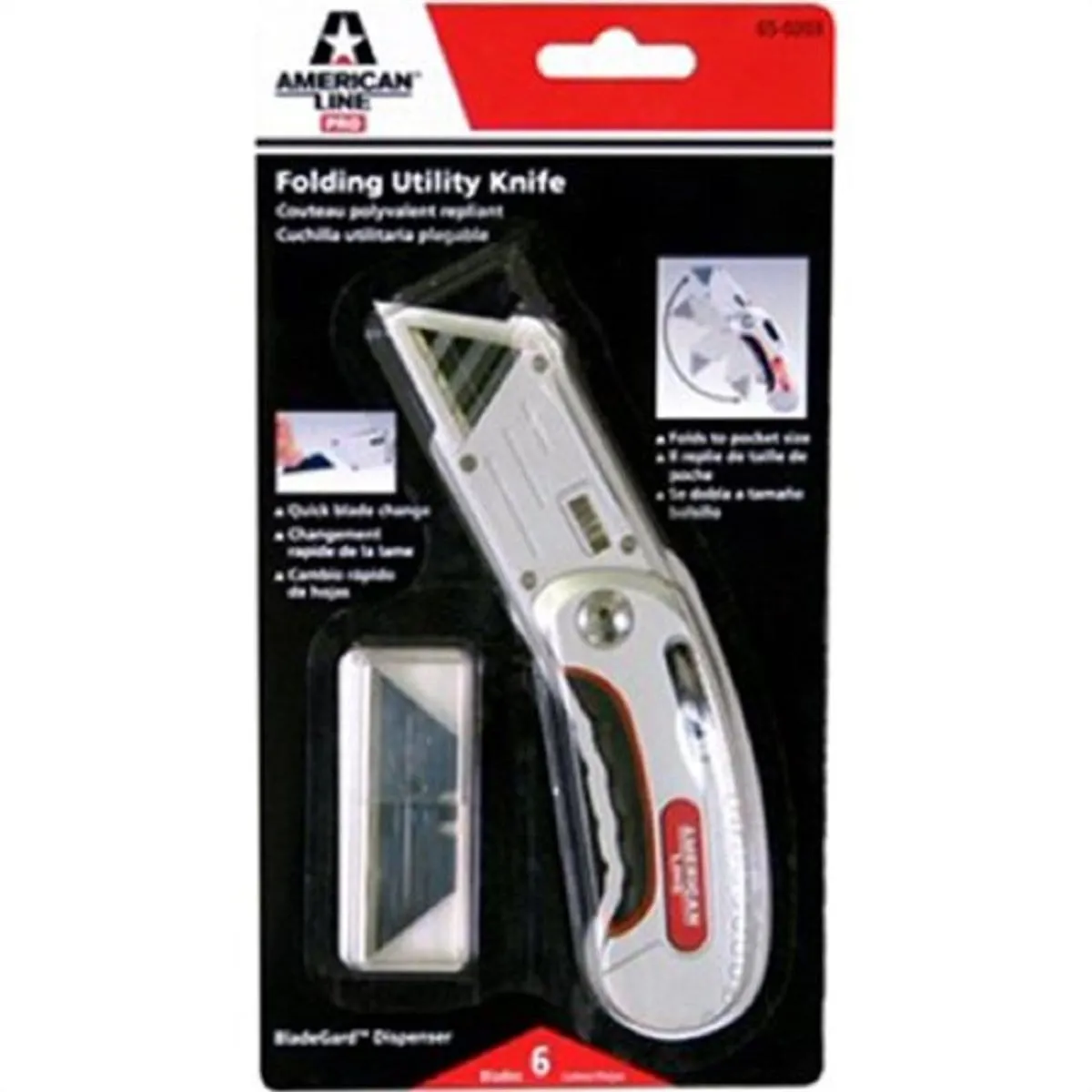 American Safety Razor 65-0203 Folding Utility Knife