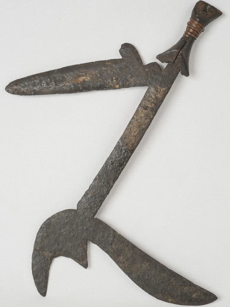 Antique Sudanese Throwing Knife - 19th Century - 17¾"