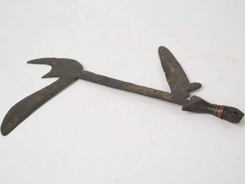 Antique Sudanese Throwing Knife - 19th Century - 17¾"