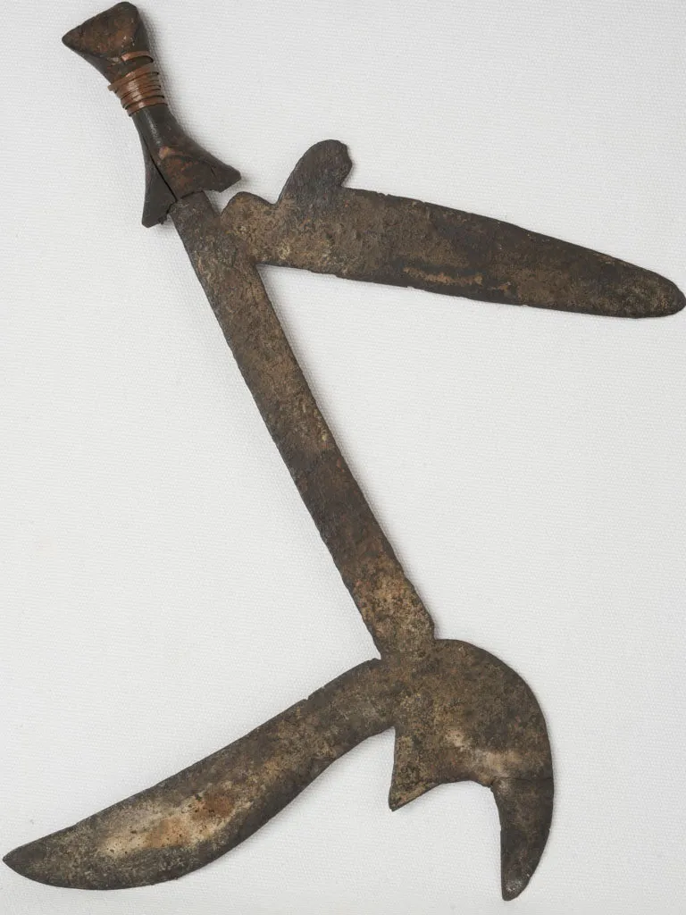 Antique Sudanese Throwing Knife - 19th Century - 17¾"