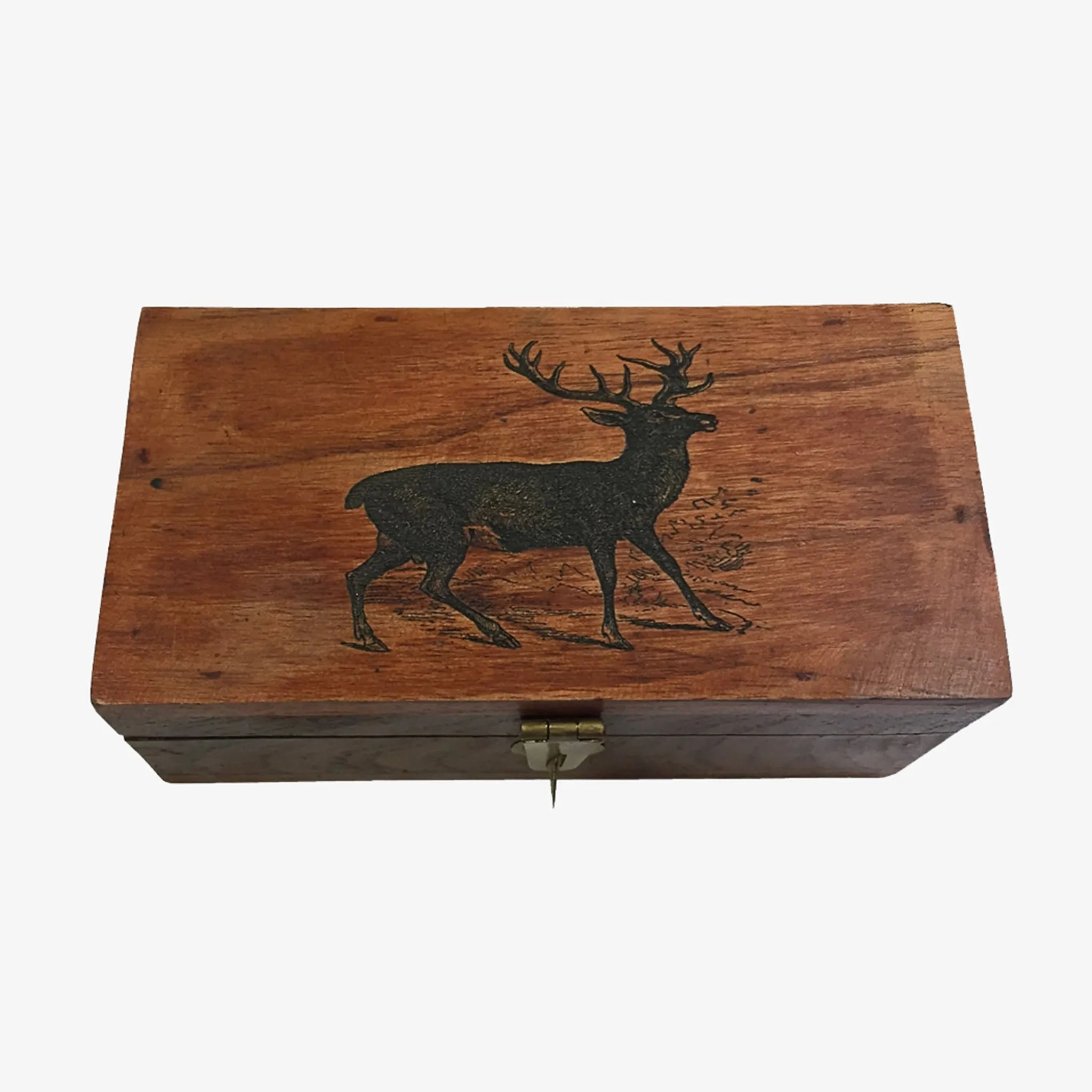 Antiqued Stag Box