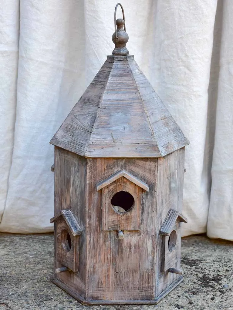 Artisan made wooden bird house