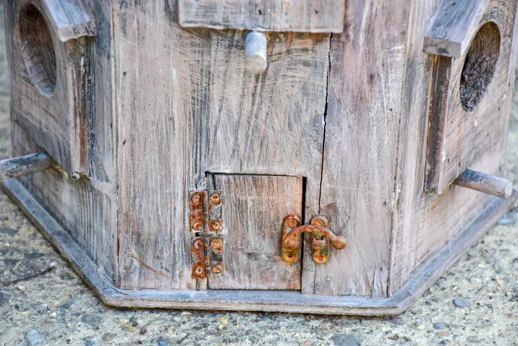 Artisan made wooden bird house