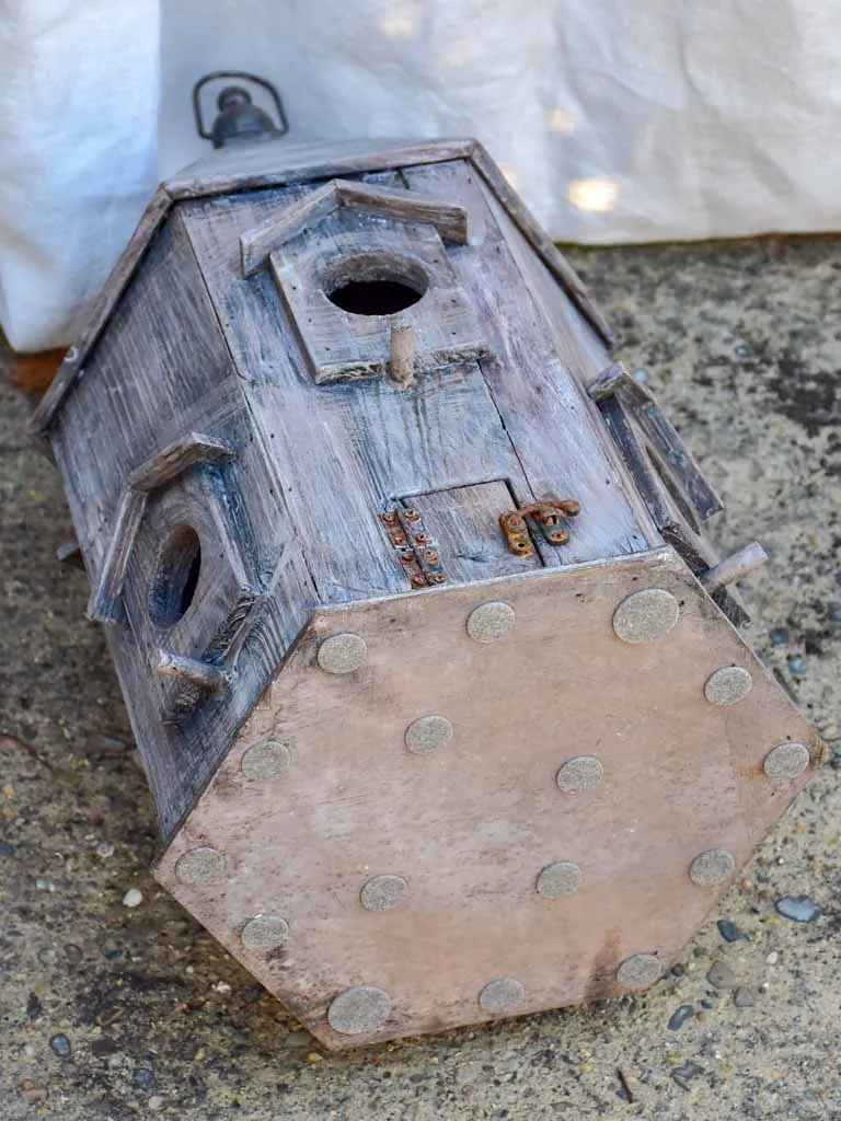 Artisan made wooden bird house