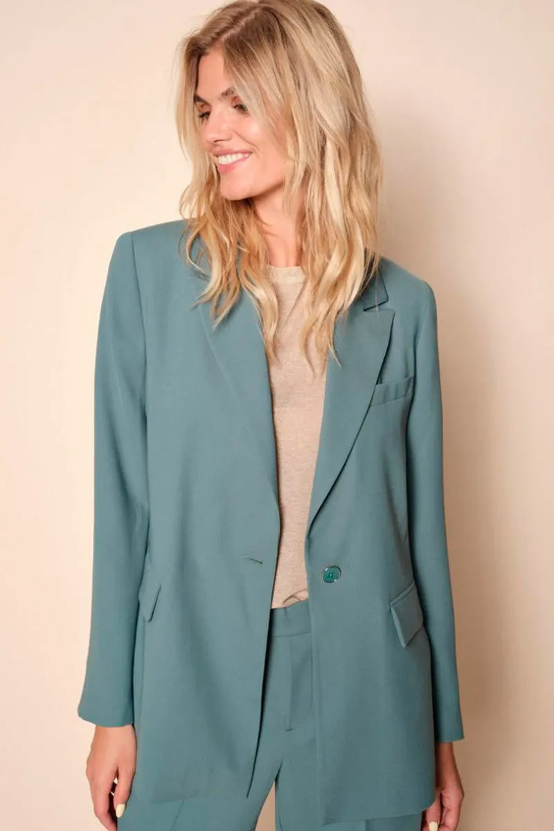 Bine Leia Blazer | Blue Spruce | Blazer fra Mos Mosh