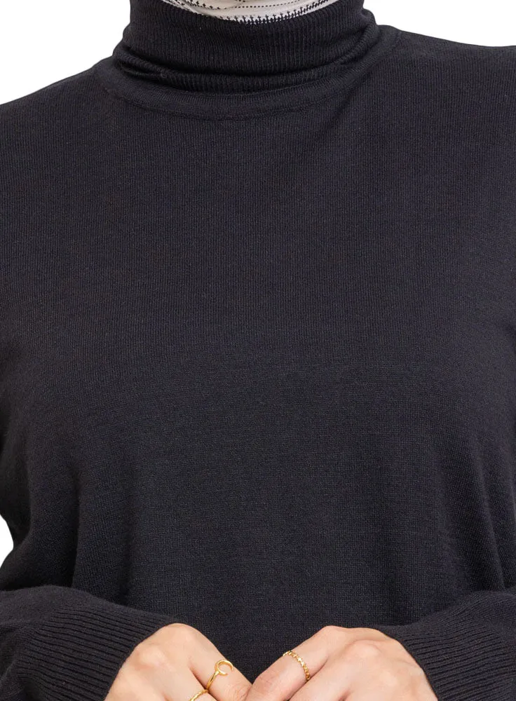 Black Long-High Cool Pullover
