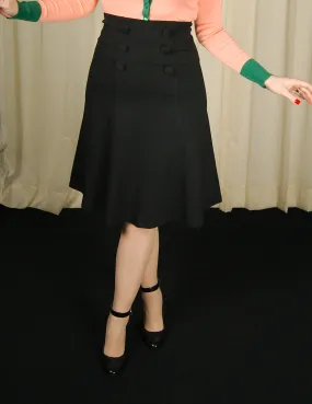 Black Nora Fit & Flare Skirt