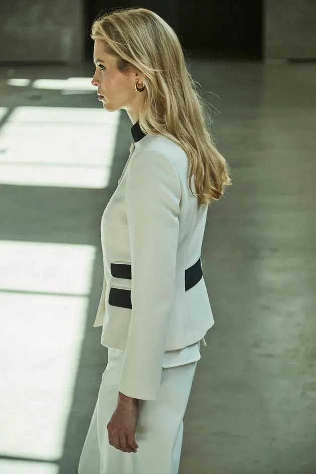 BLAZER BLANCO CON DOBLE BOLSILLO BASTIAN