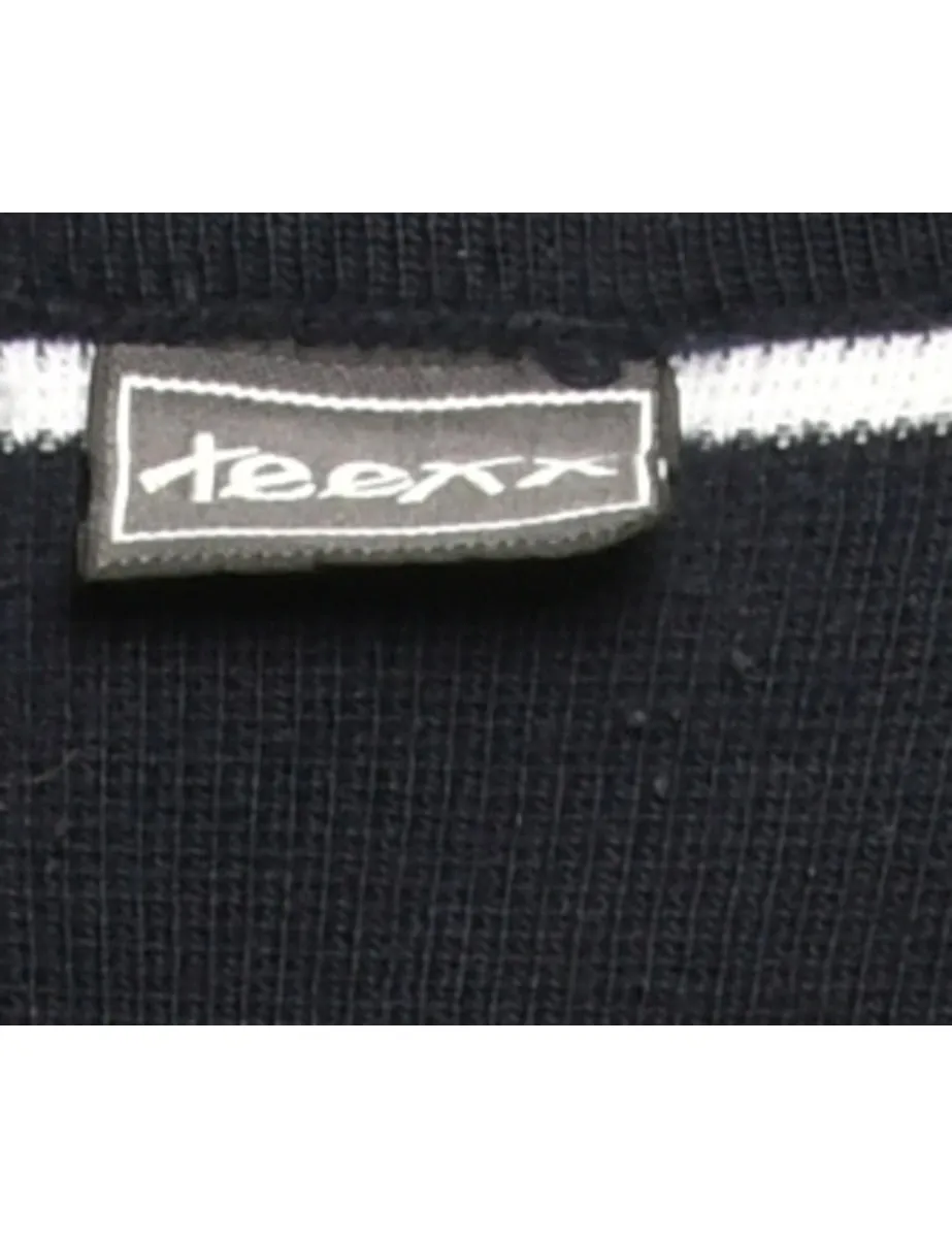 Blue Striped Jumper - M