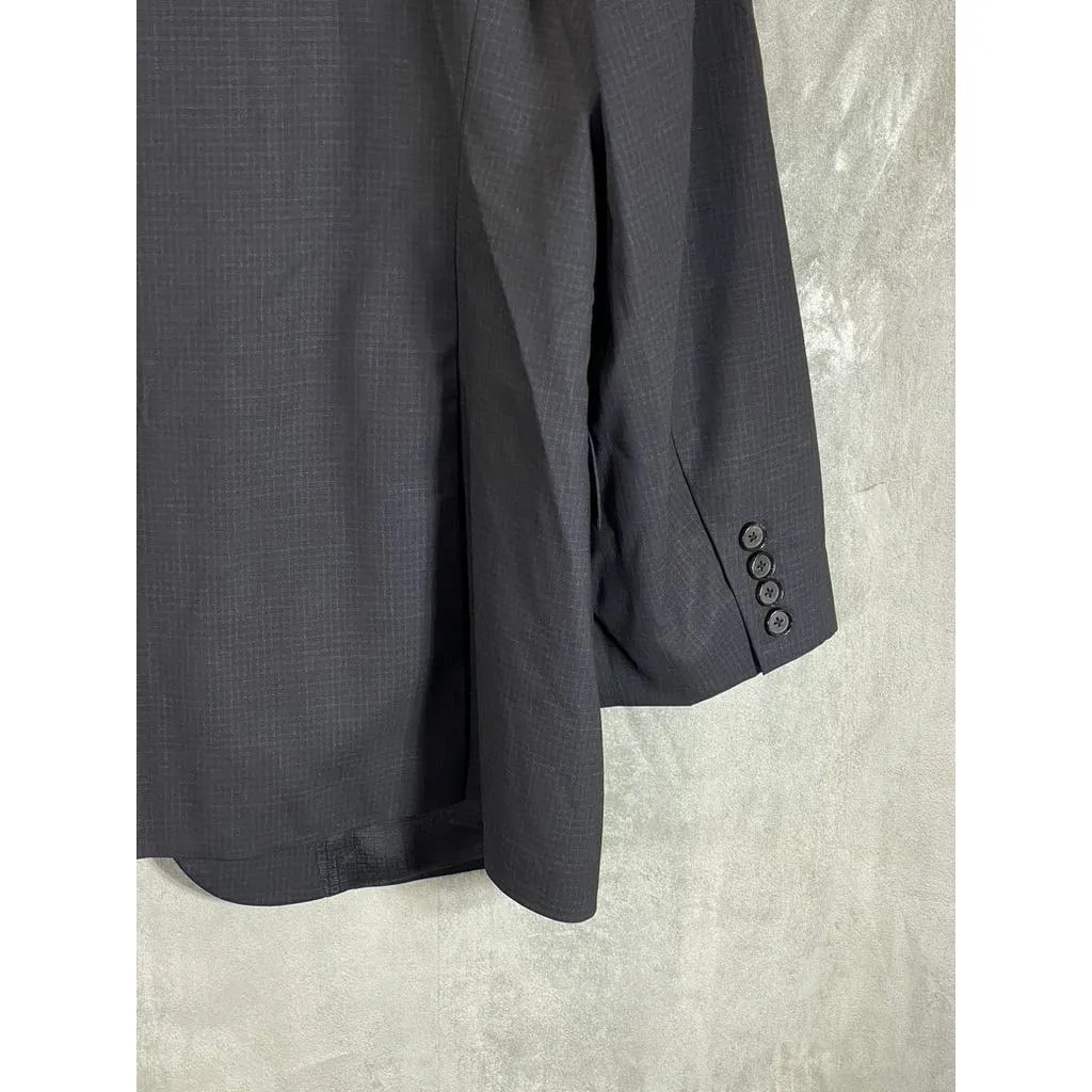 BOSS HUGO BOSS Men's Black Classic-Fit Super 100 Wool Two-Button Blazer SZ 44R