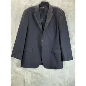BOSS HUGO BOSS Men's Black Classic-Fit Super 100 Wool Two-Button Blazer SZ 44R