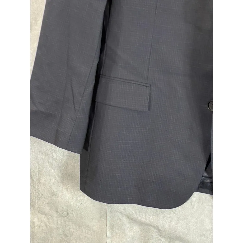 BOSS HUGO BOSS Men's Black Classic-Fit Super 100 Wool Two-Button Blazer SZ 44R