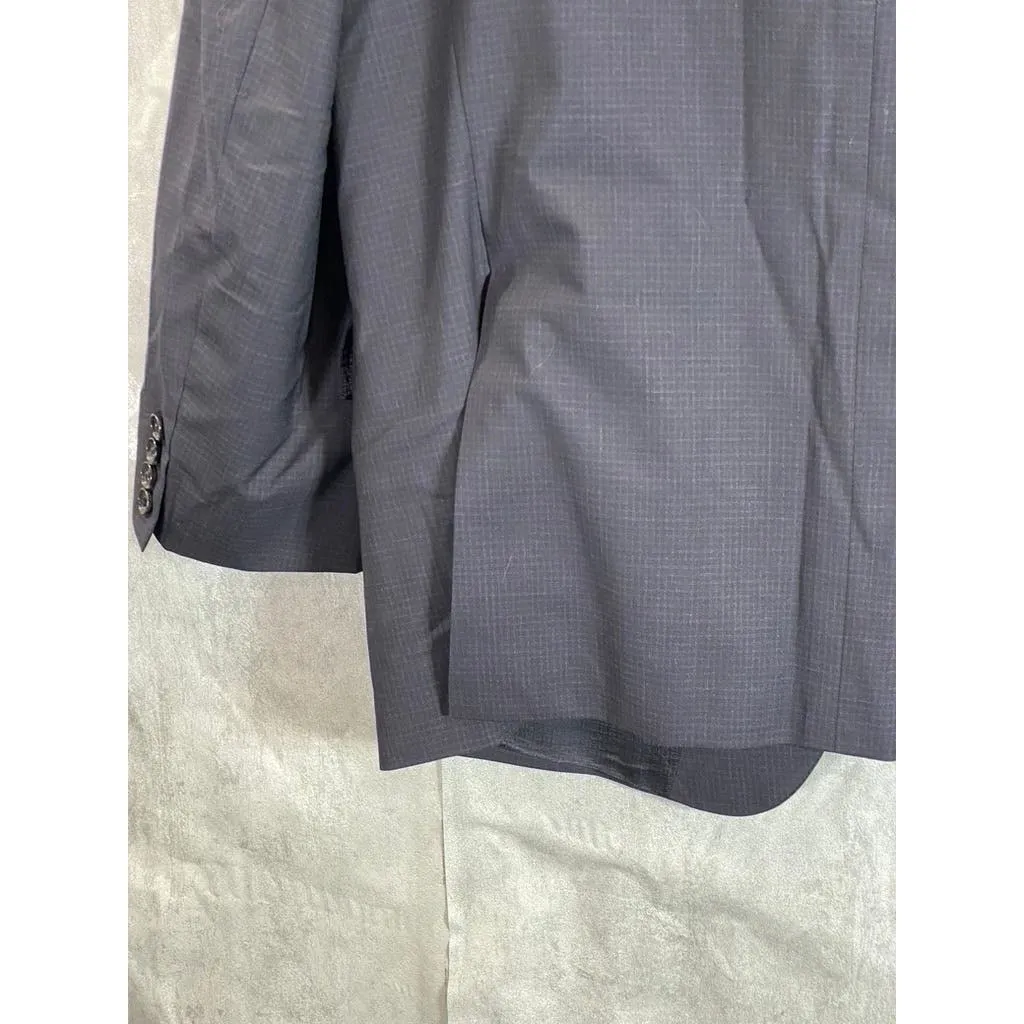 BOSS HUGO BOSS Men's Black Classic-Fit Super 100 Wool Two-Button Blazer SZ 44R