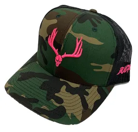 Buckwild “ Classic Camo” Neon Pink  Hat