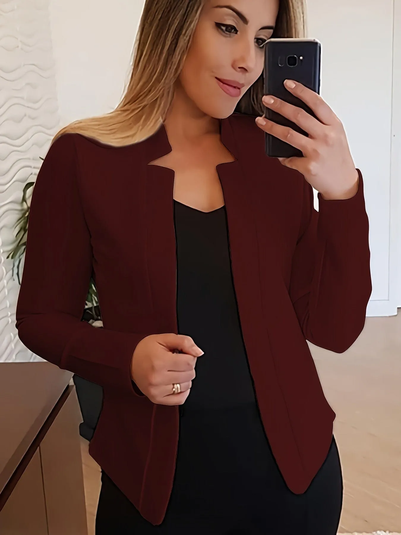 Casual Puff Sleeve Blazer