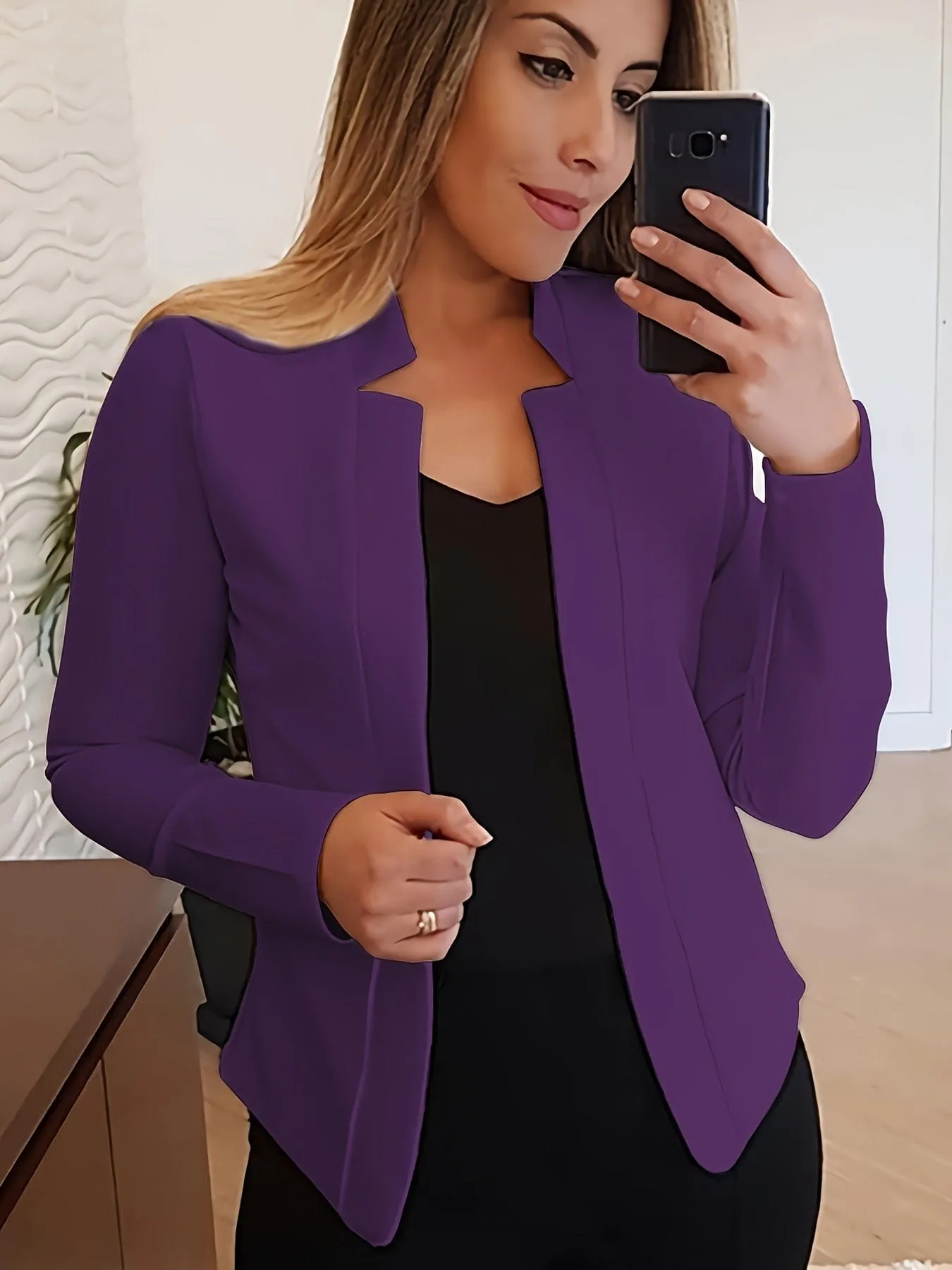 Casual Puff Sleeve Blazer