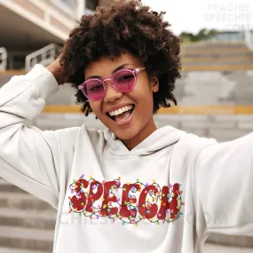 Christmas Lights Speech Classic Hoodie