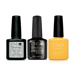 CND - Shellac Xpress5 Combo - Base, Top & Limoncello (0.25 oz)