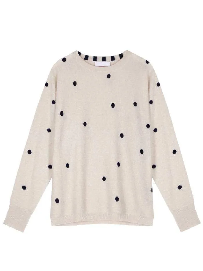 Cocoa Cashmere S Catriona Jumper Bone CC5024