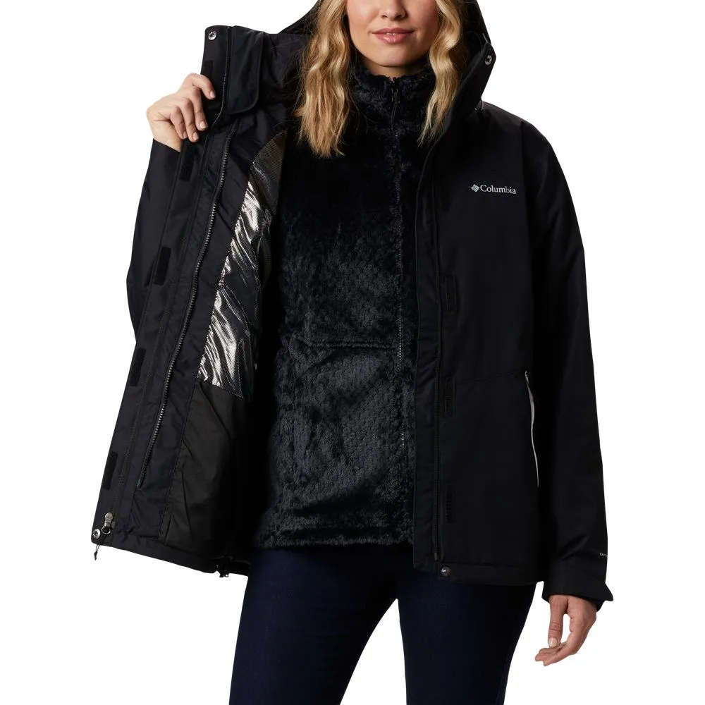 Columbia 1799243-010 Bugaboo II Fleece Interchange Jacket for Ladies - Black - 1X