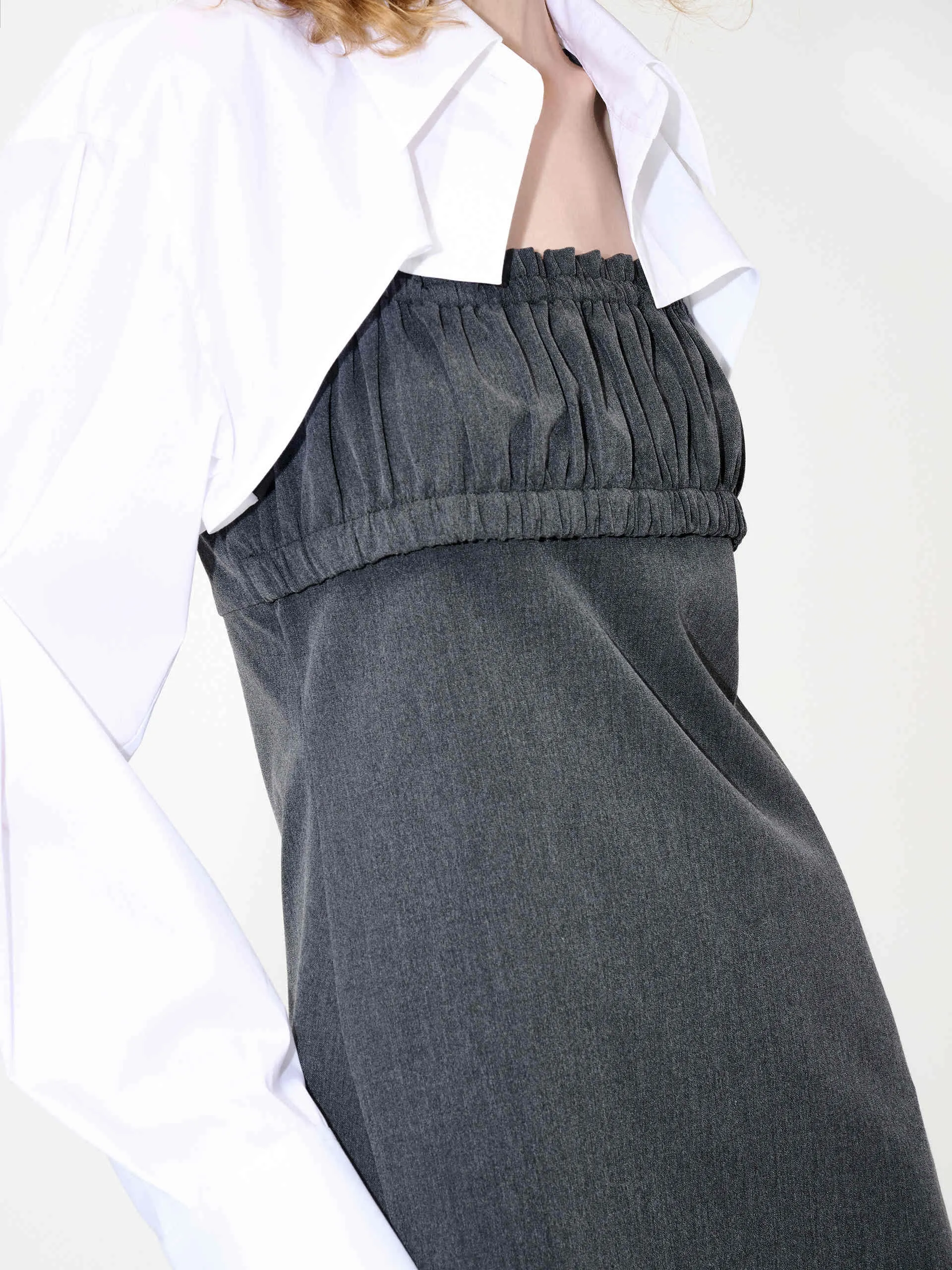 Contrasting Shirt Dress