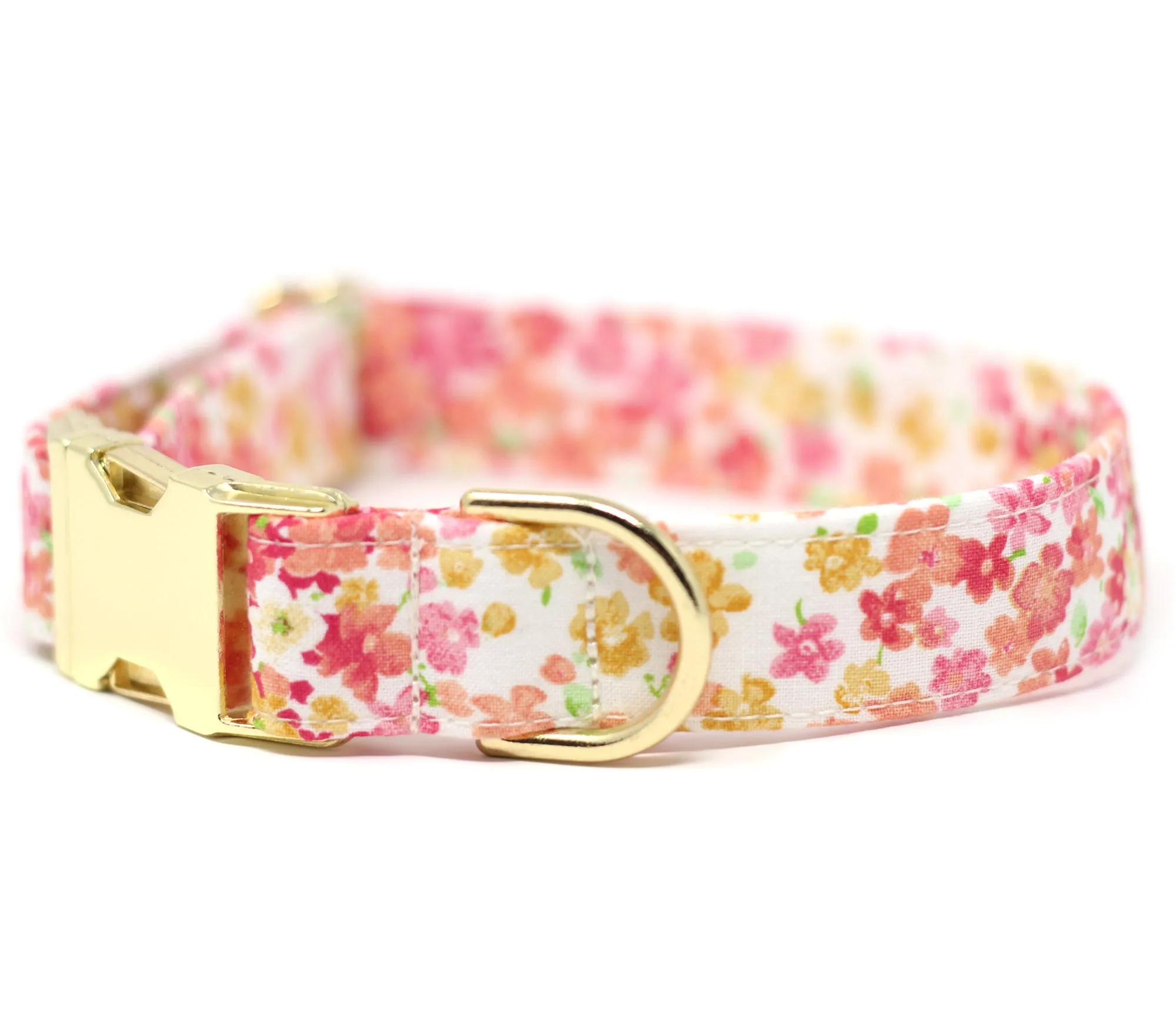 Coral Floral Stripe