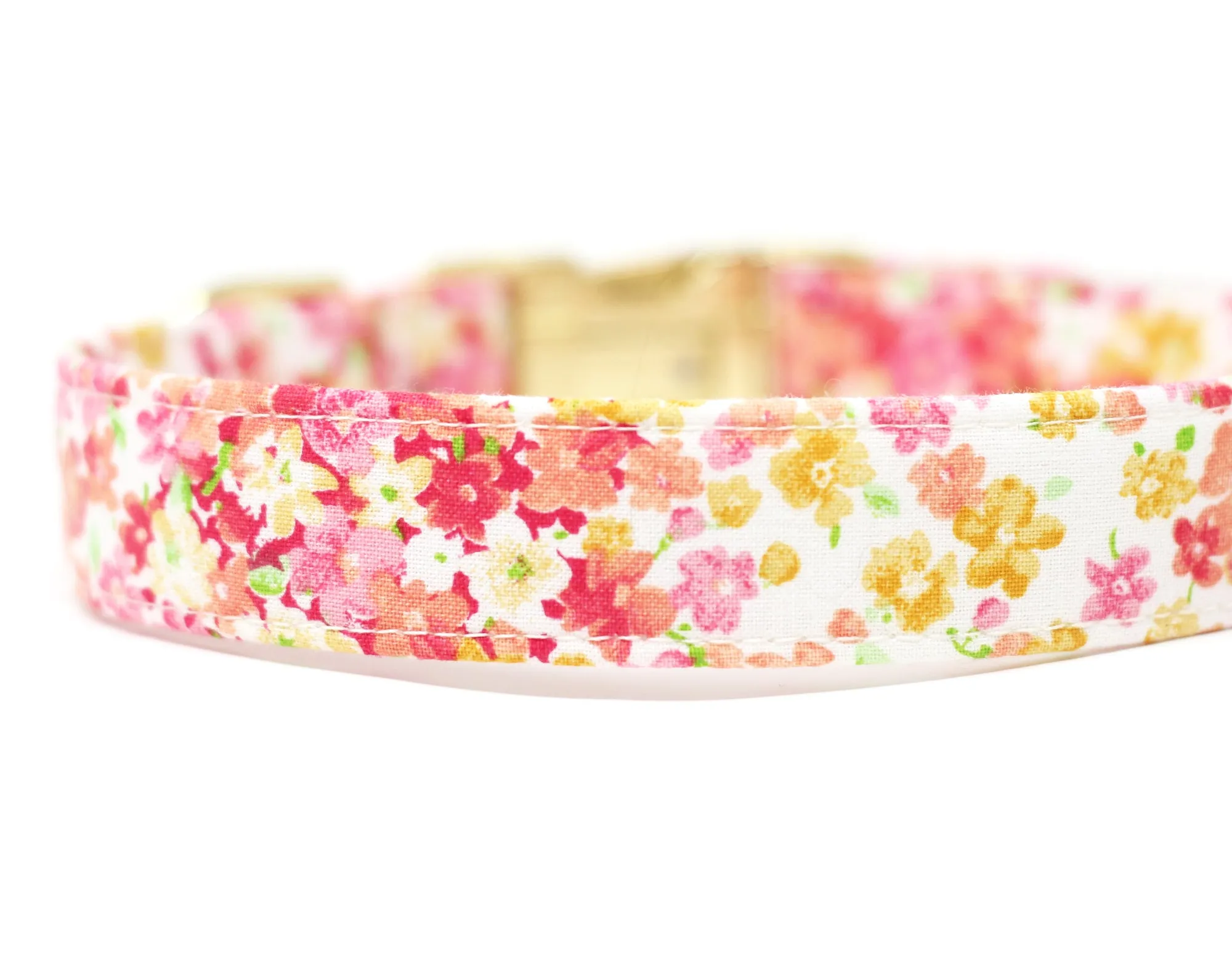 Coral Floral Stripe
