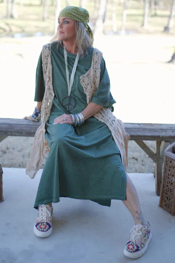 Cute Comfort Dress in Golden by Jaded Gypsy