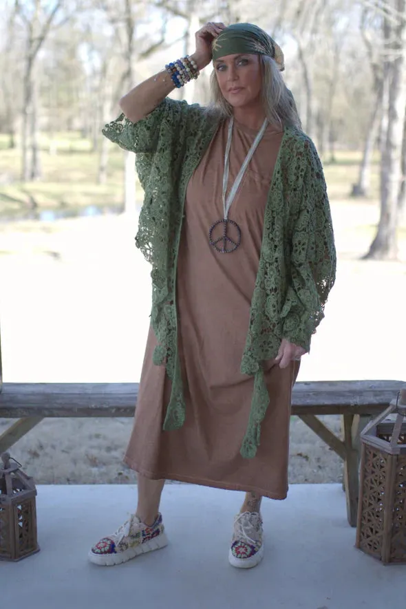 Cute Comfort Dress in Golden by Jaded Gypsy