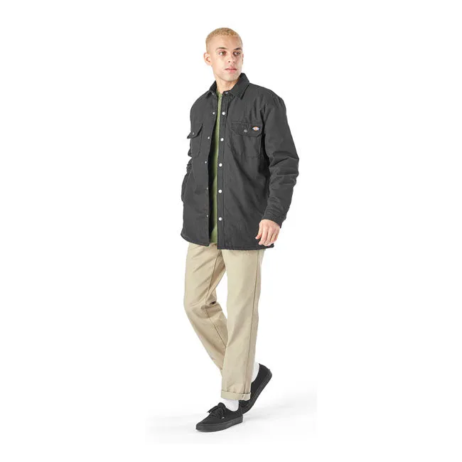 Dickies Duck Shirt Flannel Lined Jacket Black