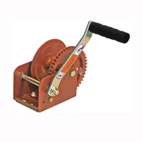 DL DL1100 Pulling Winch, 1100 lb Pull, 3/16 in Dia Wire Rope, 79 ft L Wire Rope, 3.9:1 Gear Ratio