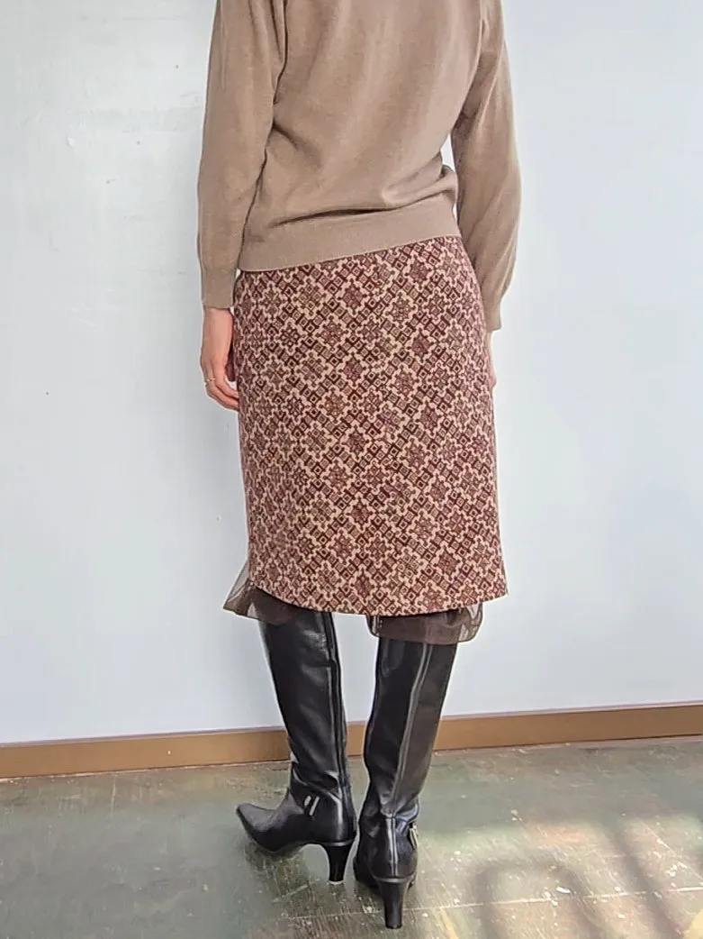 Dries van Noten Mod Patterned Skirt (M)
