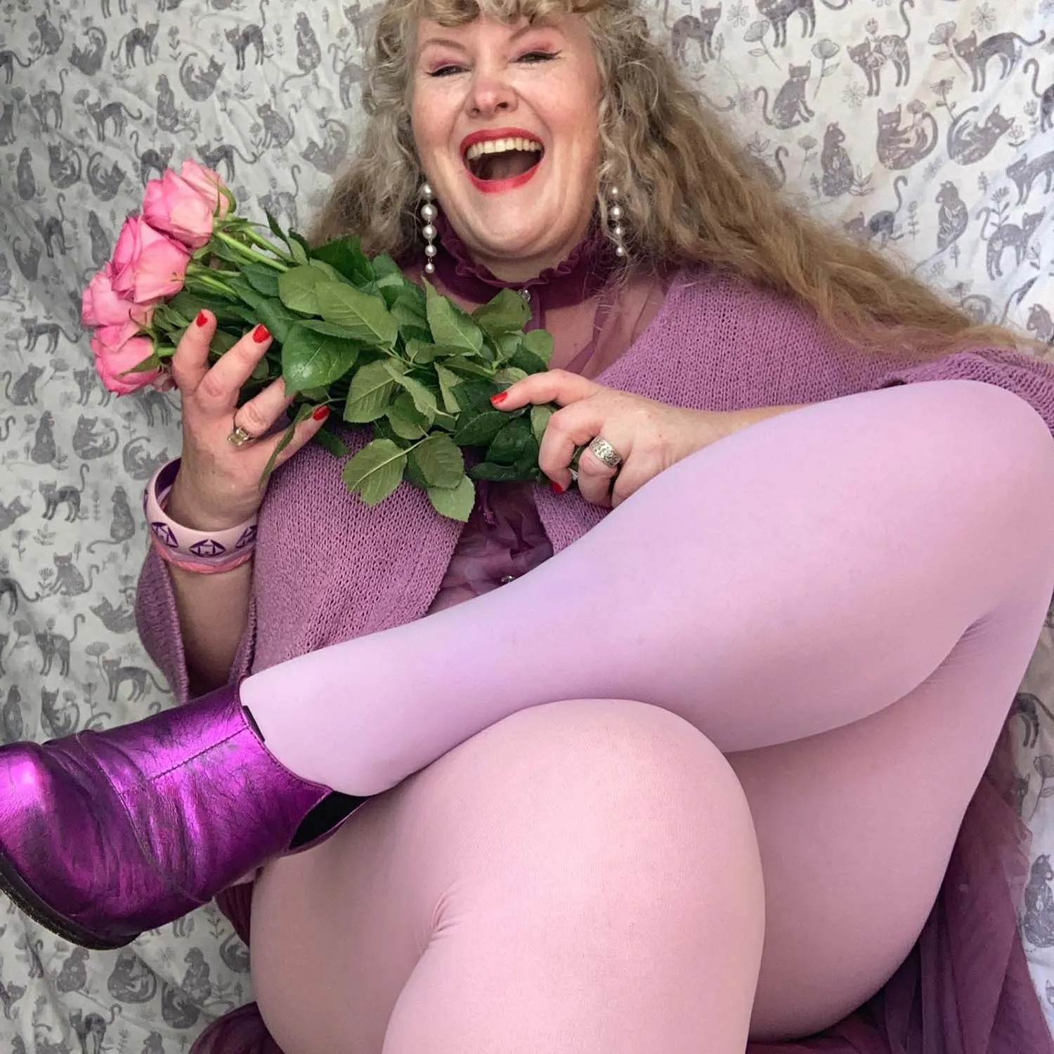 Duo Strumpfhosen - Wisteria Rose