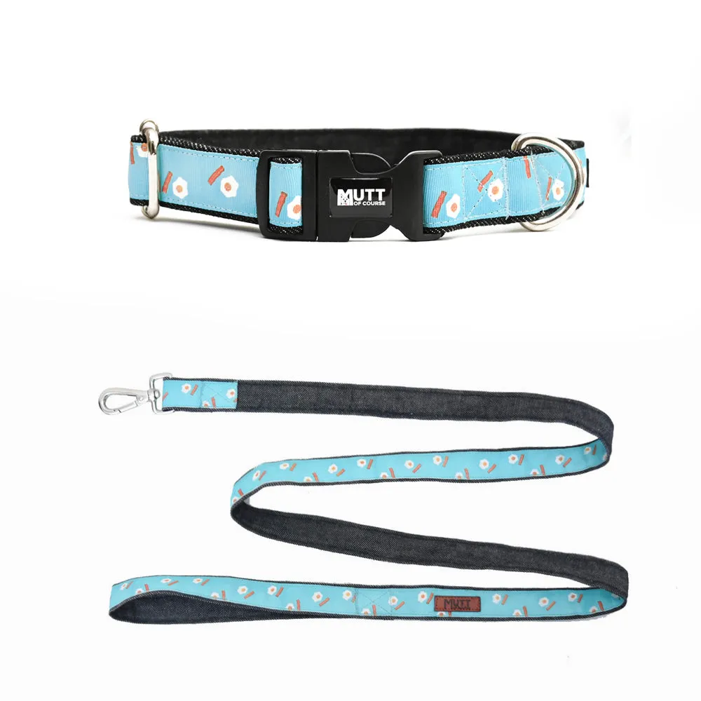 Eggs n' Bacon Collar   Leash Set